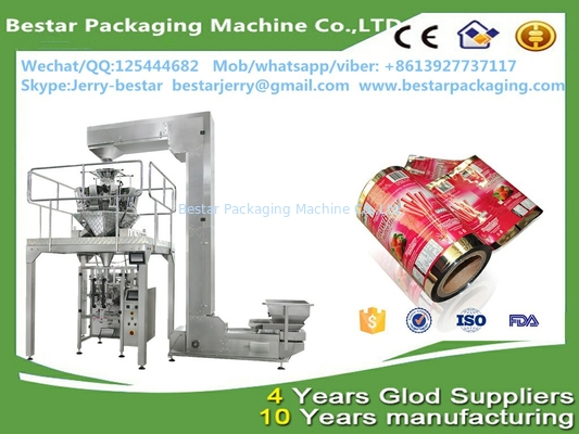 custom printing mulching plastic film for tea packaging with bestar weighting packaging machine (принтерская пленка для чайной упаковки с взвешиванием)
