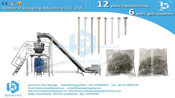 Bestar Wire Nails Pouch Packing Machine с автоматической функцией взвешивания BSTV-450AZ