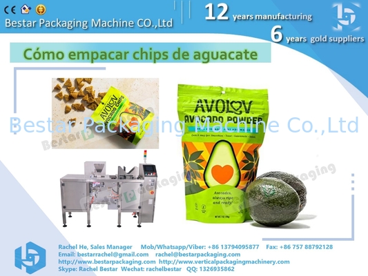 Как упаковать ломтики авокадо с помощью автоматической машины Bestar Doypack