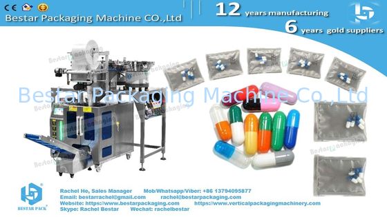 Счетно-фасовочная машина с 3 вибраторами для упаковки капсул в саше