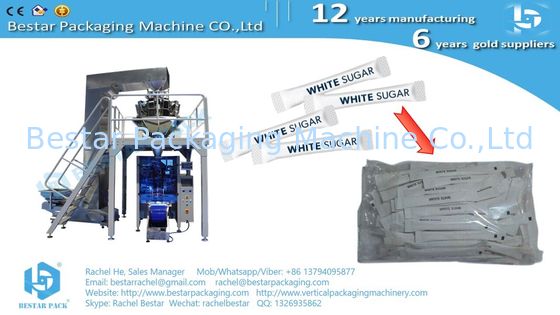 Автоматическая упаковочная машина для сахарной палочки, многоголовая веса с функцией силового разряда BSTV-450AZ