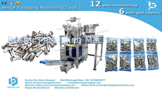 Упаковочная машина для спицевых ниппелей велосипедов с 4 автоматическими счетными чашами