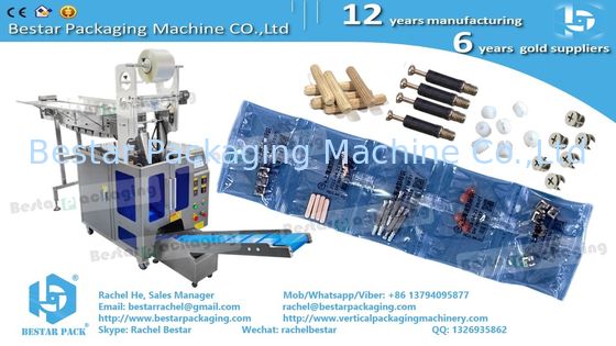 6-Bowl Auto Packing Machine for Mixed Hardware in Custom Chain Bags