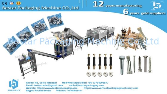 Furniture Hardware Counting and Packaging Machine with 12 Vibrations and Soundproof Enclosure