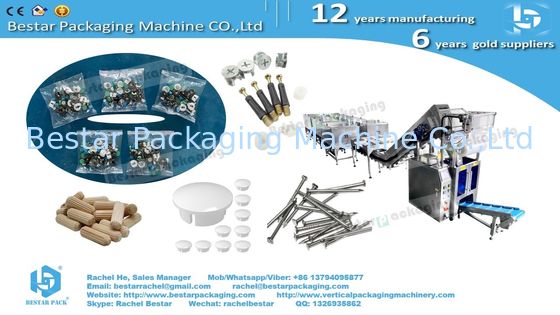 Furniture Hardware Counting and Packaging Machine with 12 Vibrations and Soundproof Enclosure