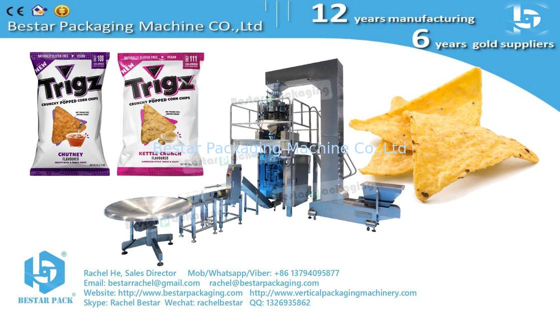 Машины для упаковки кукурузных ломтиков с инфляцией и пробиванием отверстий евро BSTV-450AZ